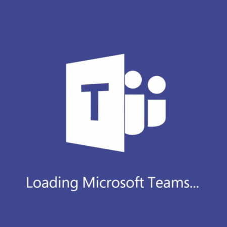 Microsoft Team logo with loading message