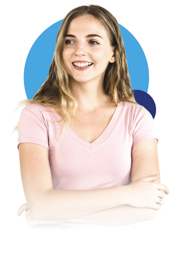 smiling girl in HR Advisory and Administration for transparent employee