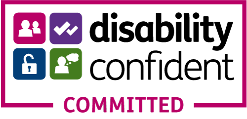 Badge to show Cantium is registered as a Disability Confident Committed employer.